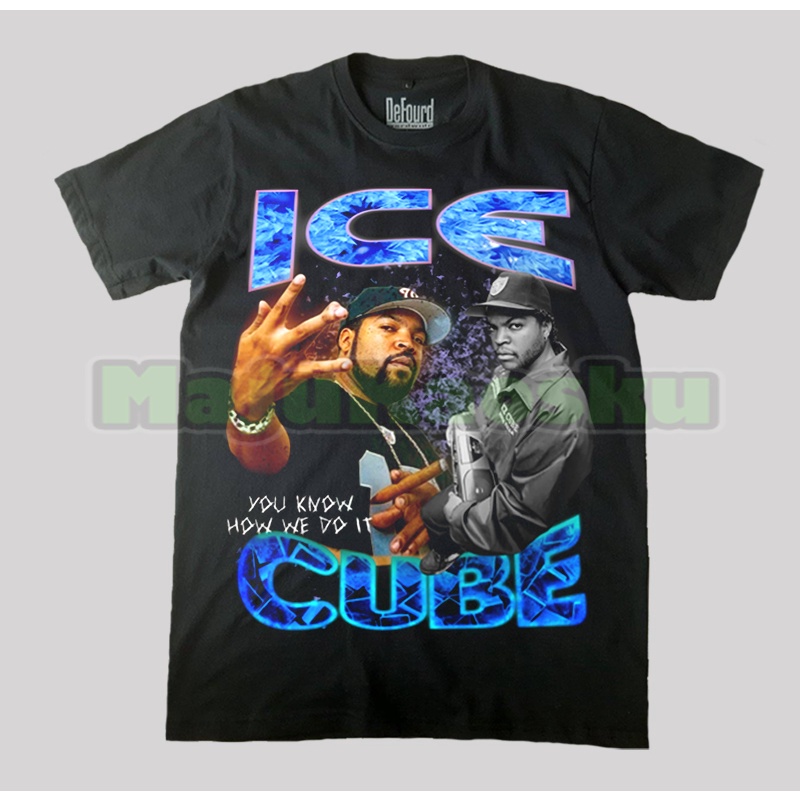 Kaos ICE CUBE, Kaos Musik Tee Shirt