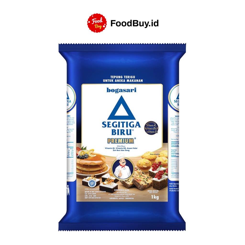 

Tepung Terigu Segitiga Biru Premium 1 kg