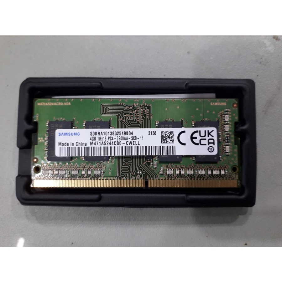 SODIMM SAMSUNG DDR4 4GB 1RX16 PC4 3200AA M471A5244CBOCWE