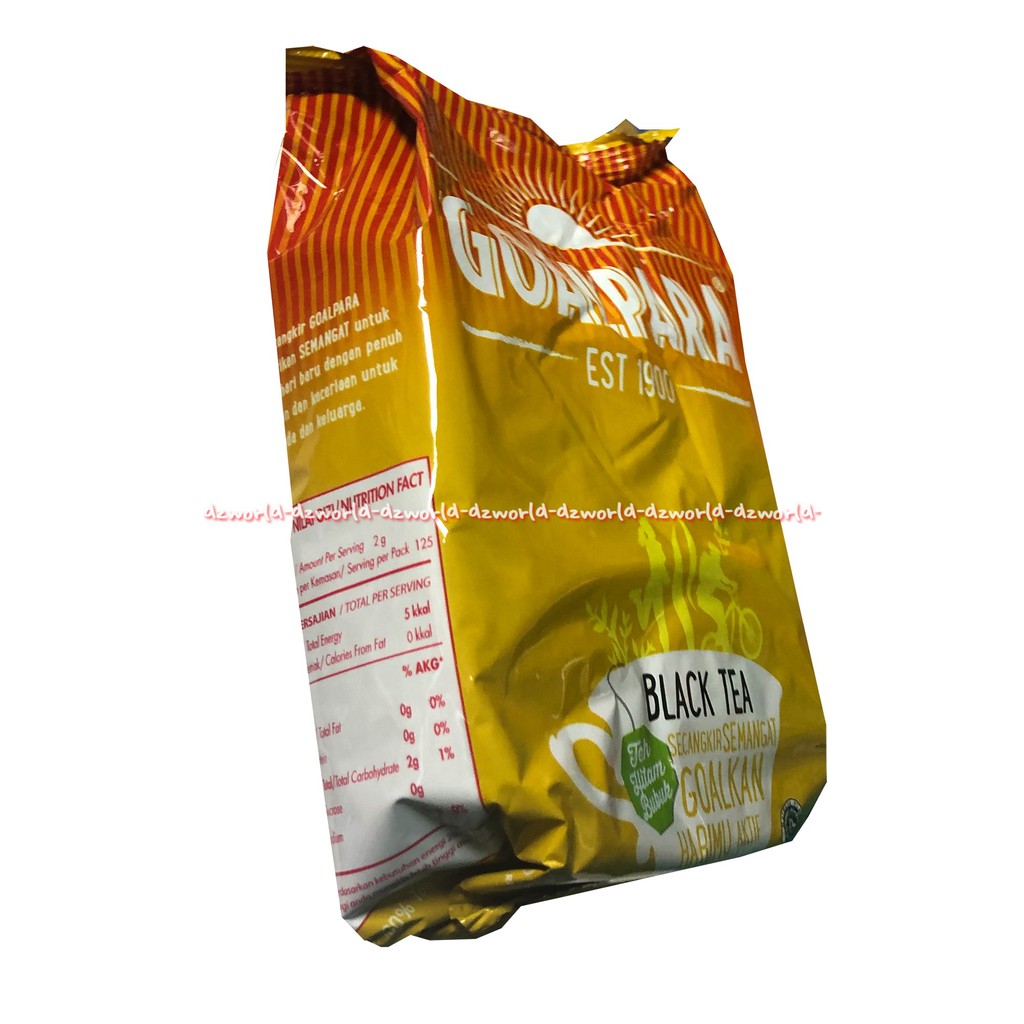 Goalpara Black Tea 250gr Teh Hitam Bubuk Golpara Black Tea Powder Teh Bubuk Daun Goal Para