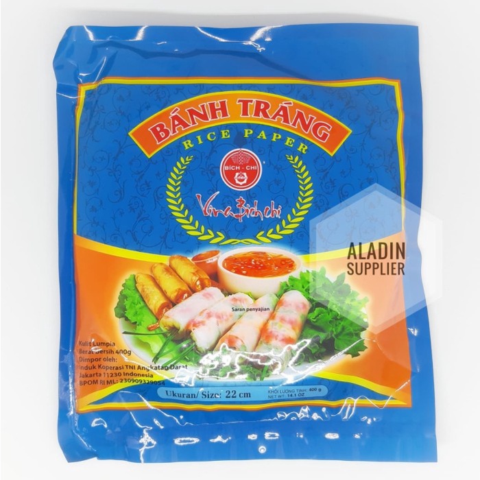 

NEW BANH TRANG RICE PAPER 400 GR || KULIT LUMPIA VIETNAM 1 PAK - 22 cm