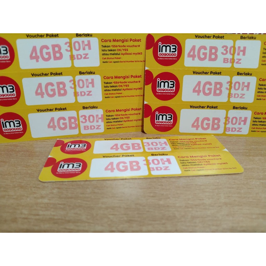 Voucher Indosat Mini 4GB 30Hari