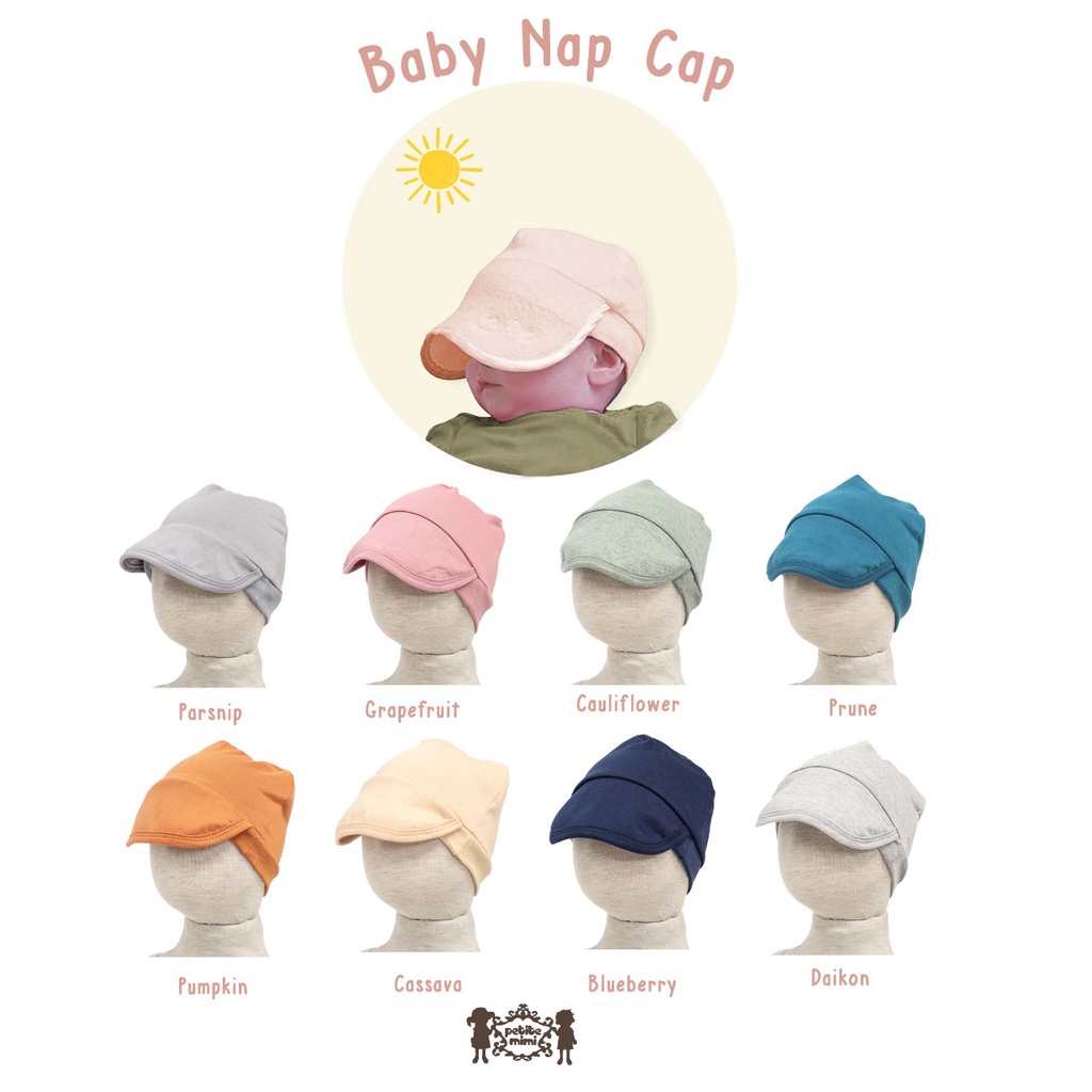 Petite Mimi Nap Cap Topi Jemur Bayi Pengganti Kacamata Jemur CBKS