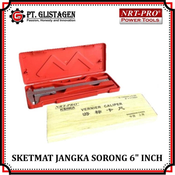 

Sigmat Jangka Sorong Vernier Caliper Sketmat 6" Inch Original Nrt Pro