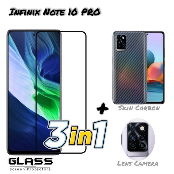 Tempered Glass INFINIX NOTE 10 / INFINIX NOTE 10 PRO Free Tempered Glass Camera Dan Garskin
