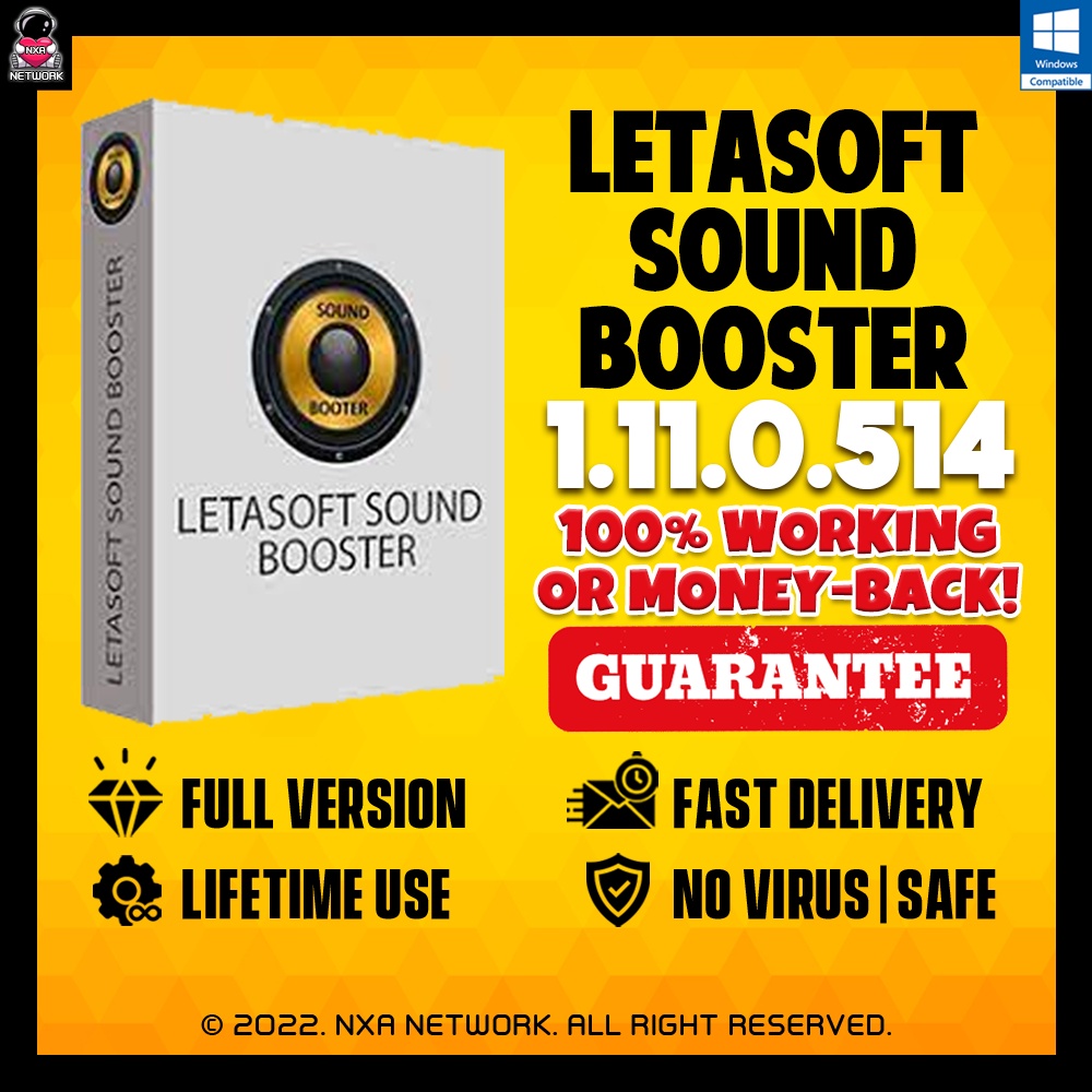 Jual Letasoft Sound Booster 1.11.0.514 + GUIDE JUL 2022 Full