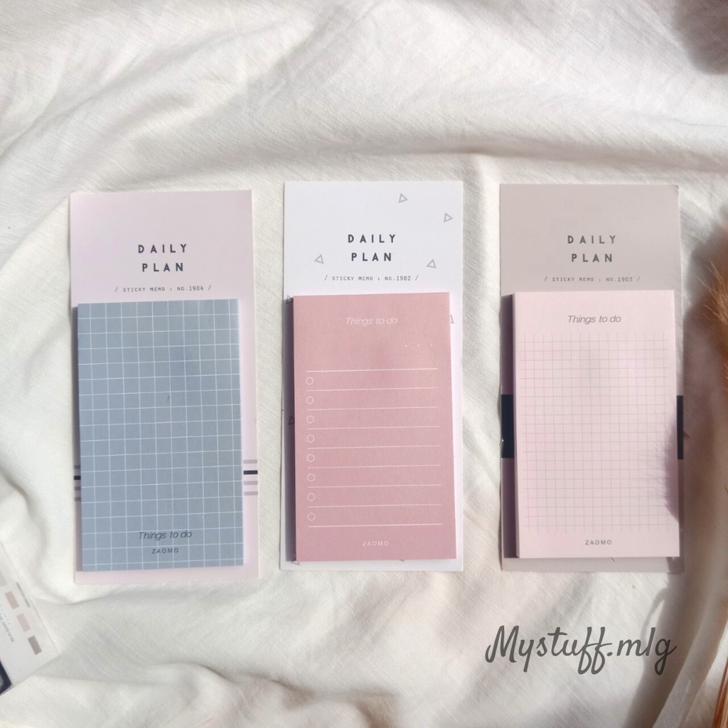 

DAILY PLANNER SIMPLE STICKY NOTES MEMO