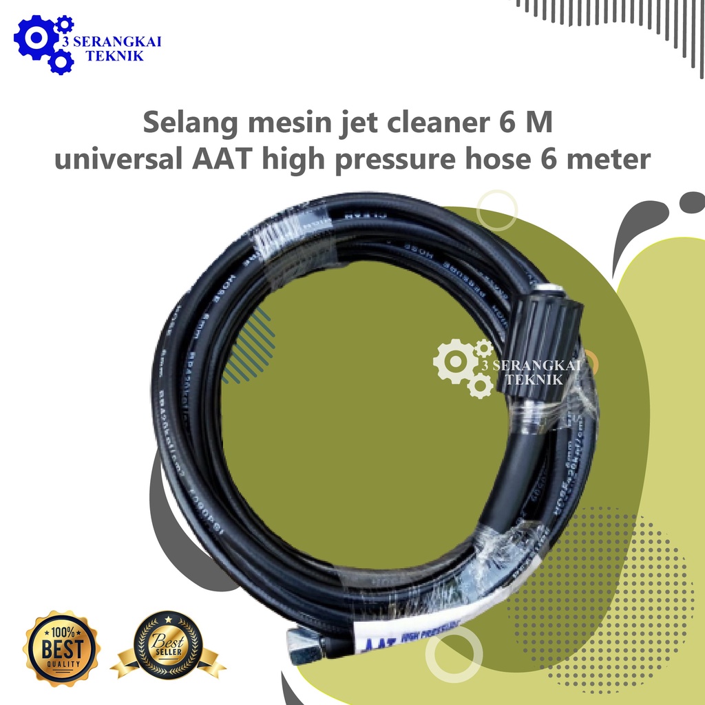 Selang mesin jet cleaner 6 M universal AAT high pressure hose 6 meter