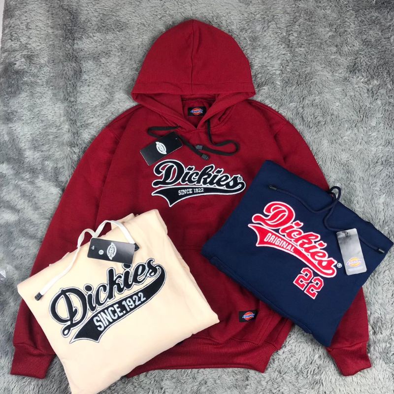 DICKIES BORDIR 1922 PREMIUM PRIA WANITA - SWEATER HOODIE BORDIR DICKIES PREMIUM FLOCKING TEBAL PRIA 