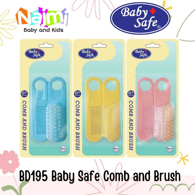 BD195 Baby Safe Comb and Brush / Sisir Bayi Babysafe