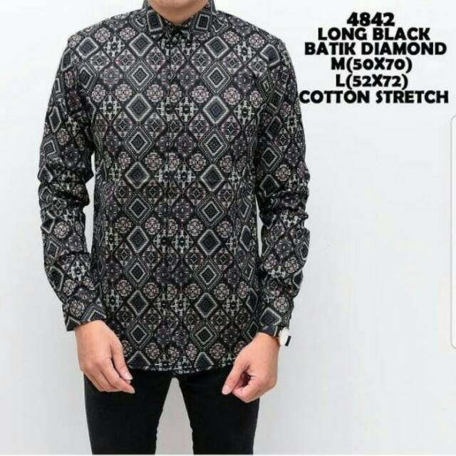 Kemeja Panjang Batik Songket Slim Fit