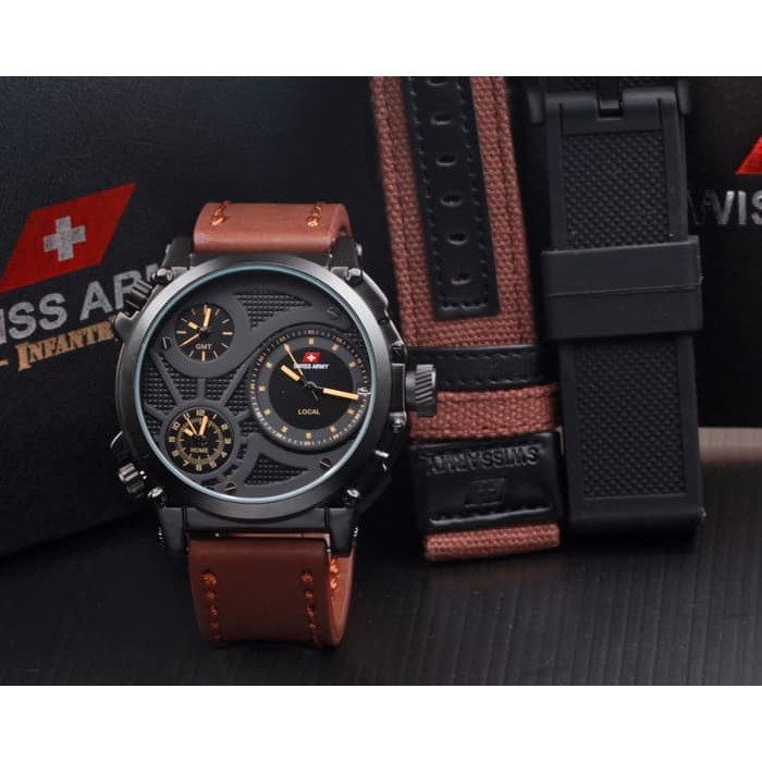 JAM TANGAN _SWISS_INFANTRY 3 TIME