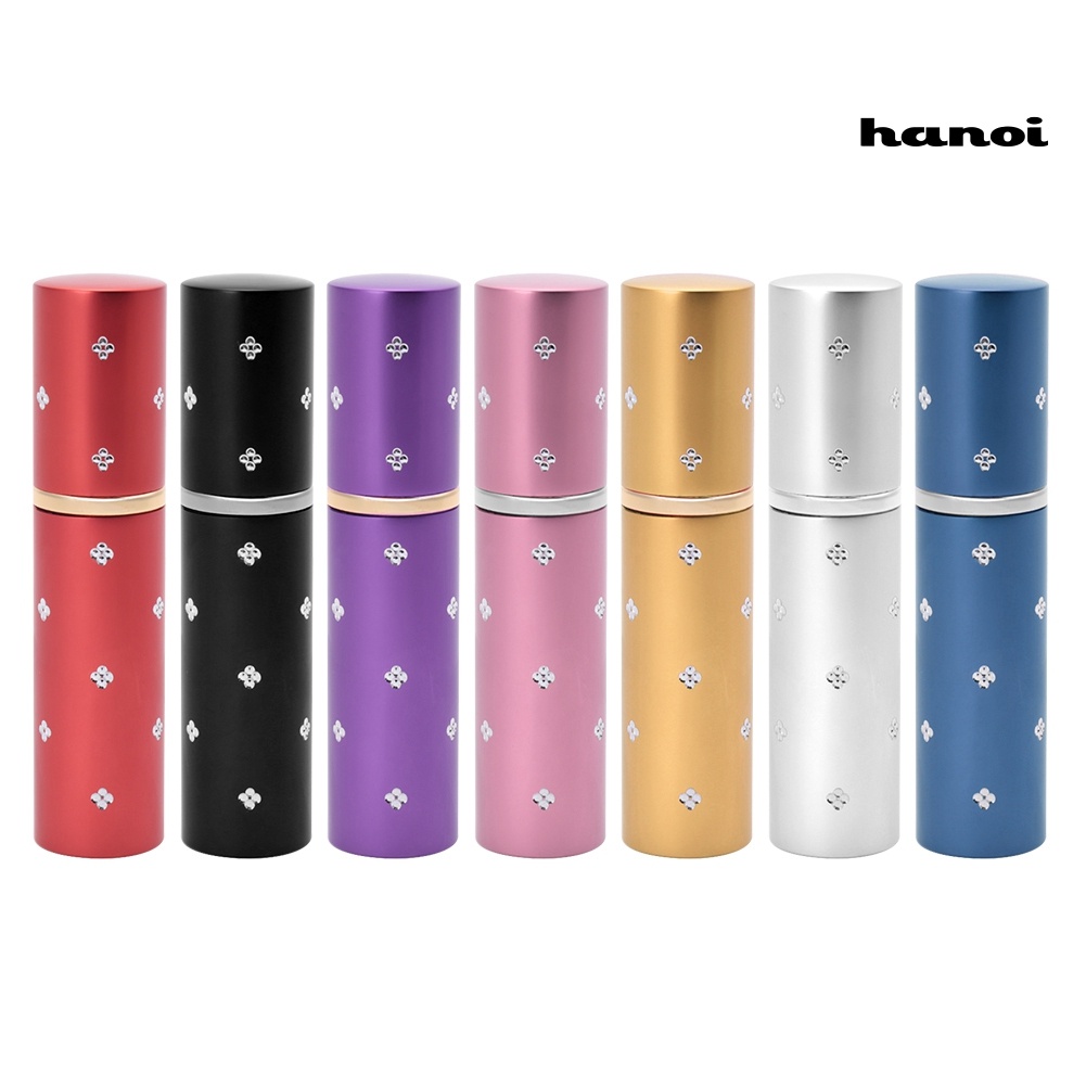 HQTM_10ml Aluminum Empty Perfume Bottle Glass Liner Atomiser Refillable Container