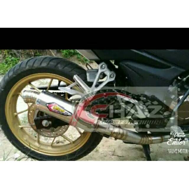 Knalpot creampie oval vixion mx king tiger mega pro satria fu sonic