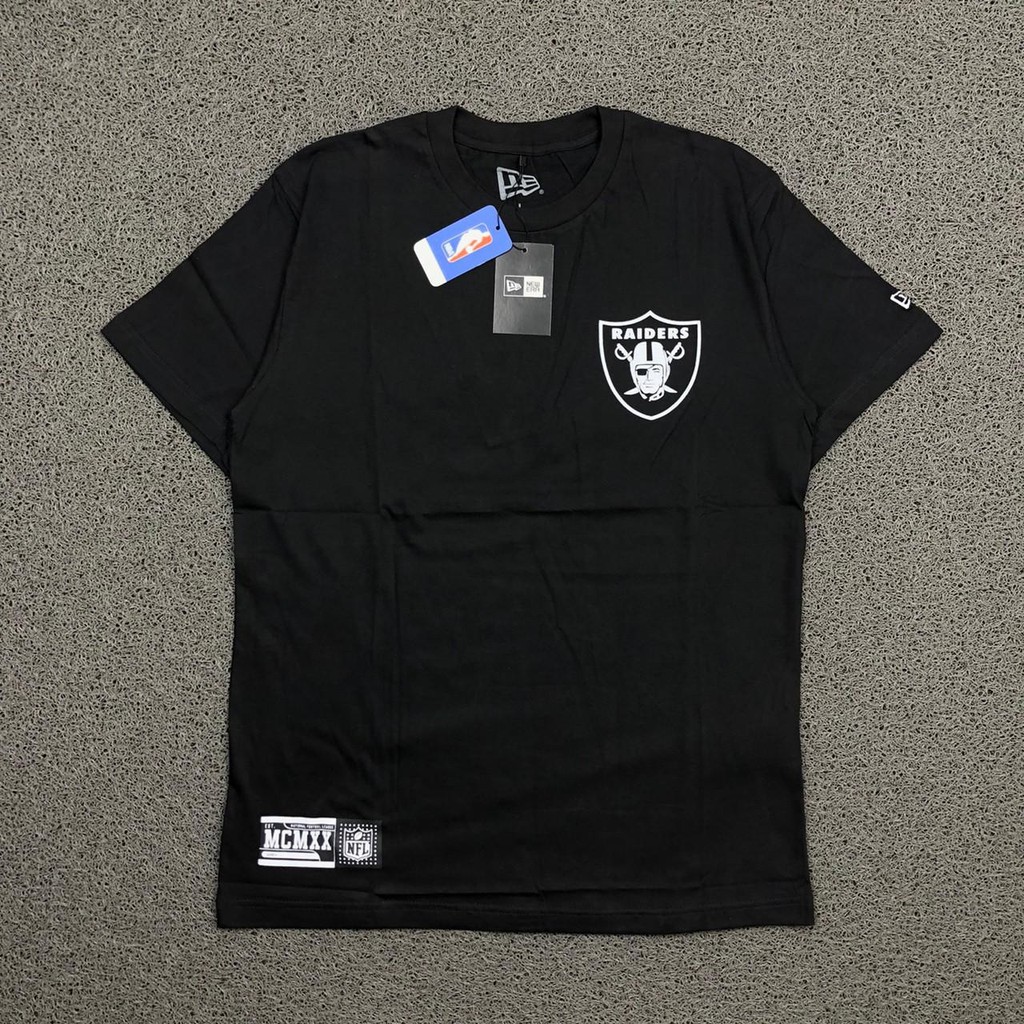KAOS T SHIRT TEE NEW ERA X RAIDERS BLACK