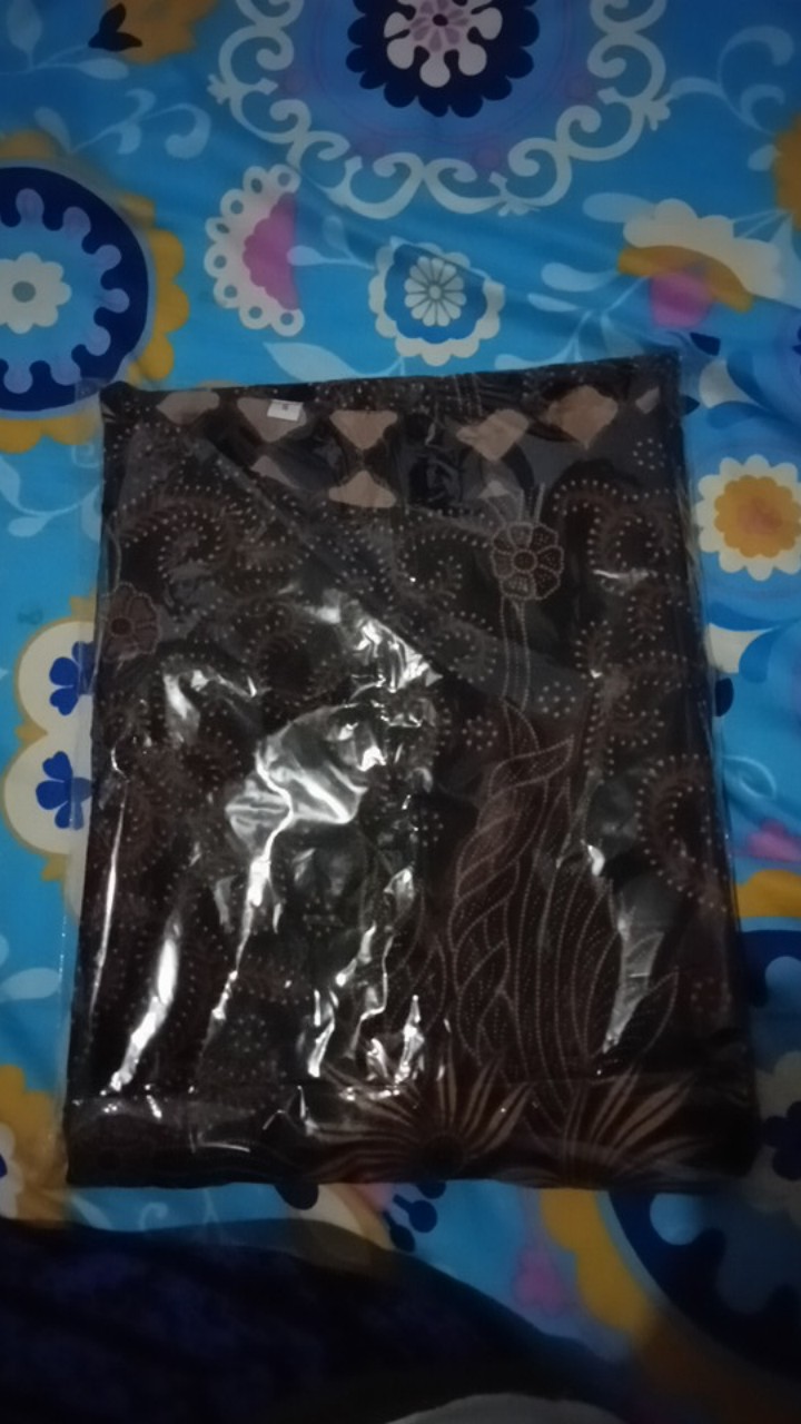 Tunik Batik Sogan || Dress Batik Wanita || Atasan Batik Perempuan || Batik Kantoran ( Cod )