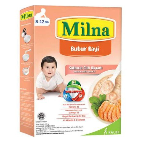 

MILNA BUBUR BAYI SALMON CAH BAYAM 8-12 120G