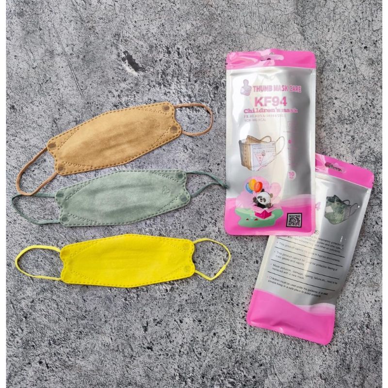 KF94 ANAK THUMB EMBOS - MASKER KF94 ANAK KIDS UTAMA CARE 4PLY