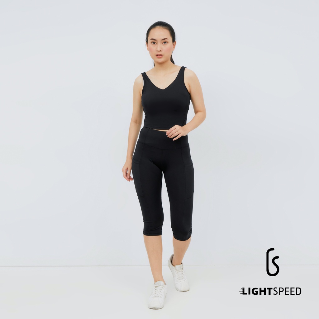 LIGHTSPEED SPORT BRA/ GYM / Baju Olahraga / Bra Yoga  WANITA TANPA KAWAT ELASTIS