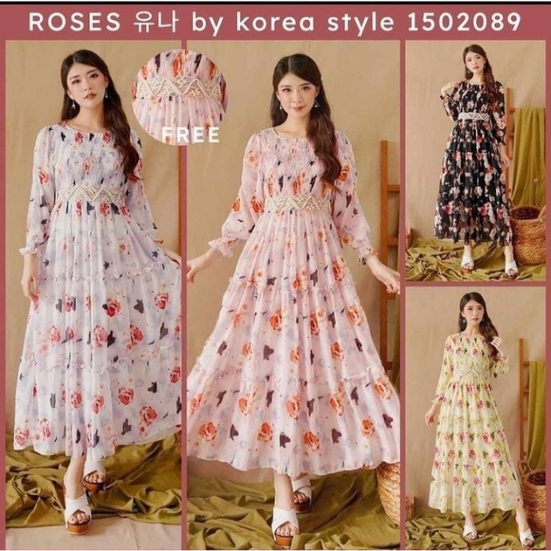 gamis Yuna/gamis import/gamis ceruty/gamis smok/dress import