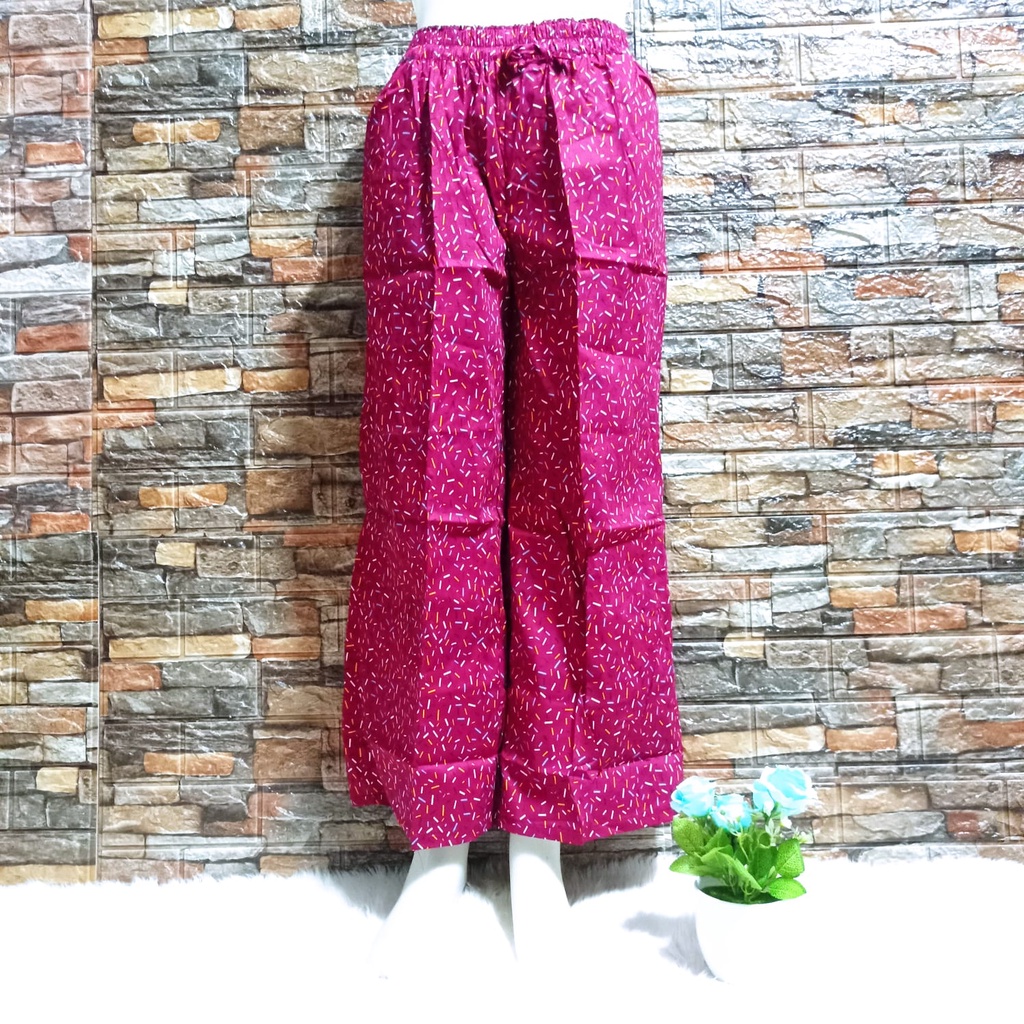 Kulot panjang katun motif keren-motif no.23