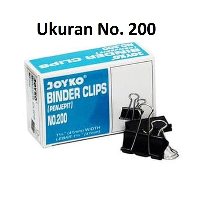 

BINDER CLIP 200 JOYKO /Amanda / PAPER CLIP / KLIP KERTAS JOYKO