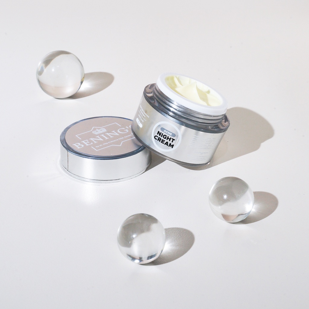 NIGHT CREAM ACNE || BENINGS SKINCARE || BY DR. OKY