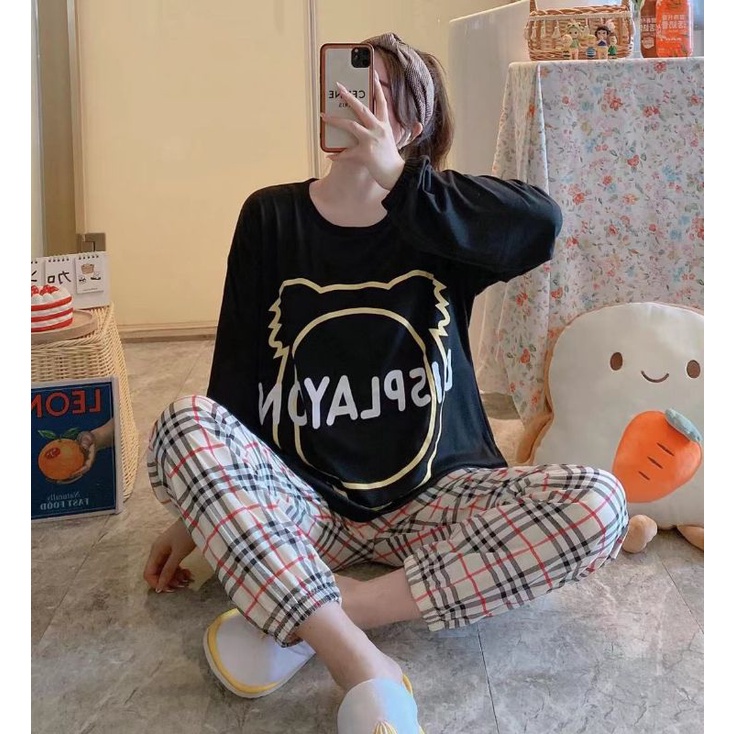 Baju tidur set pp joger MNC import