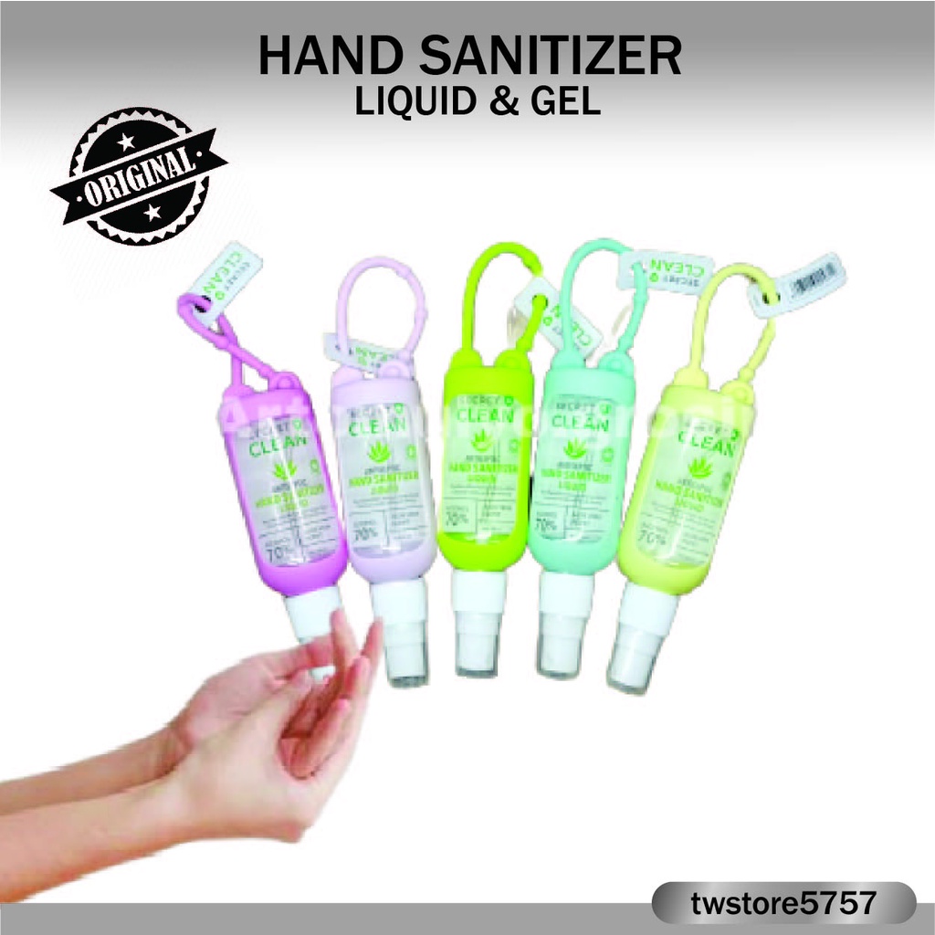 HAND SANITIZER LIQUID GEL FREE SILICON SECRET CLEAN KEMENKES ORIGINAL