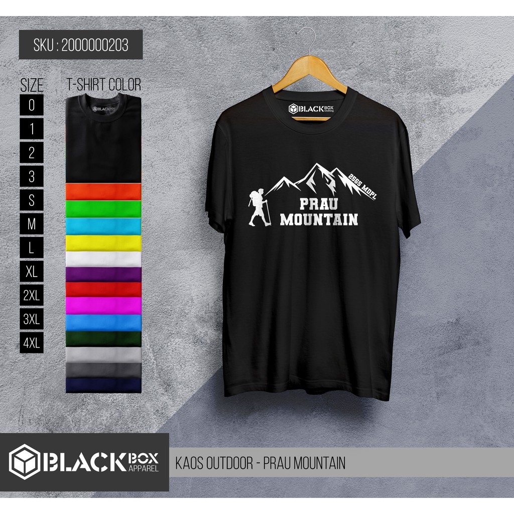Kaos Distro Gunung Prau - Kaos Prau Mountain Premium Quality