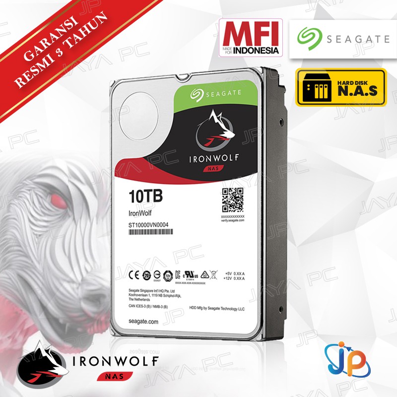 Seagate PC IRONWOLF 10TB 3.5" HDD/ HD/ Hardisk/ Harddisk Internal