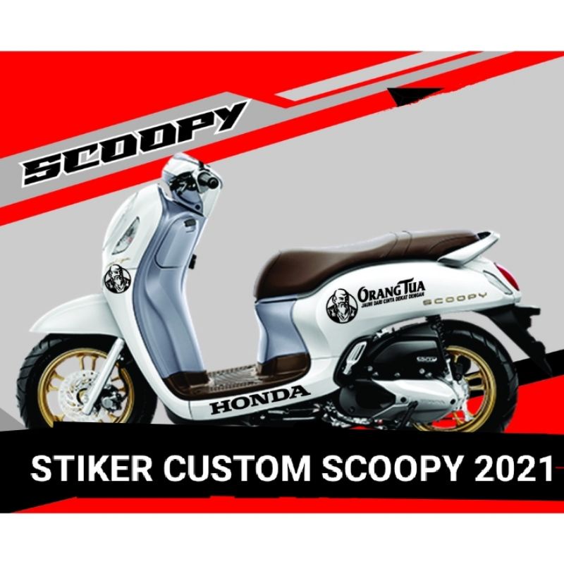 Stiker Orang Tua / Stiker Body Scoopy Orang Tua / Stiker Body / Stiker Scoopy Logo Orang Tua /Sticke