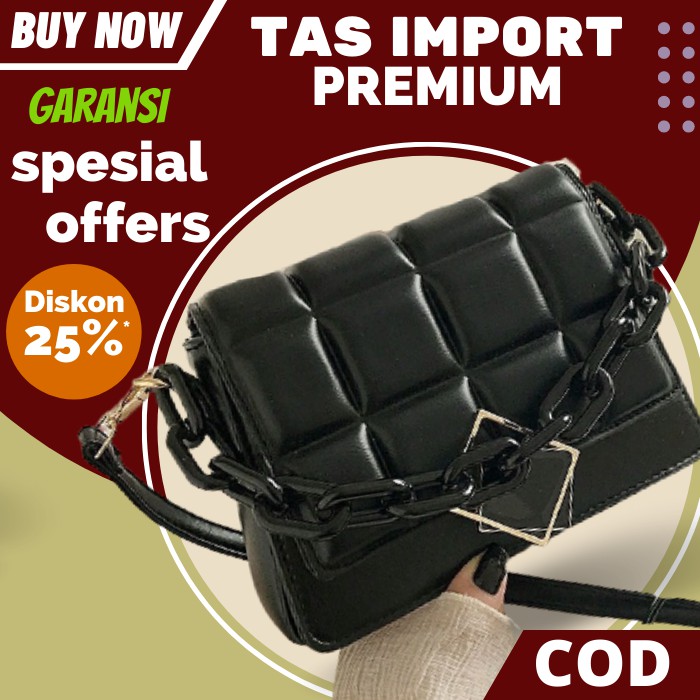 AF116 Tas Pesta Wanita Import Elegan Santai Terbaru Mewah Branded Selempang Remaja Batam Kekinian