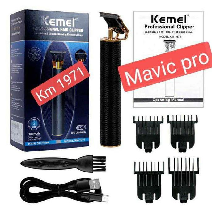 KEMEI KM-1971 PROFESIONAL TRIMMER MESIN CUKUR RAMBUT KEMEI KM 1971 - HITAM