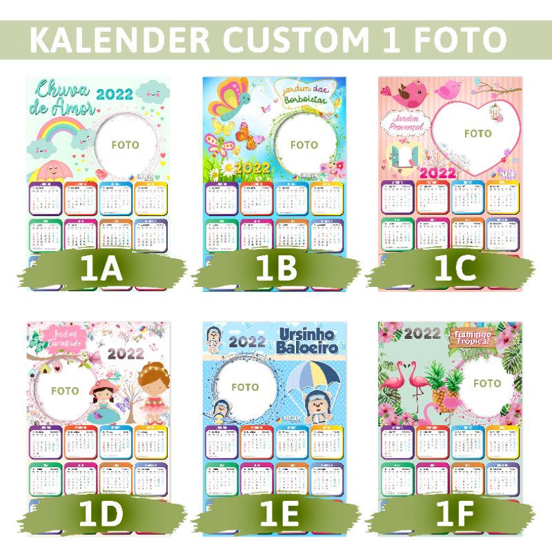 

KALENDER 2022 FOTO BEBAS CUSTOM (ukuran A3+) ISI 1 FOTO