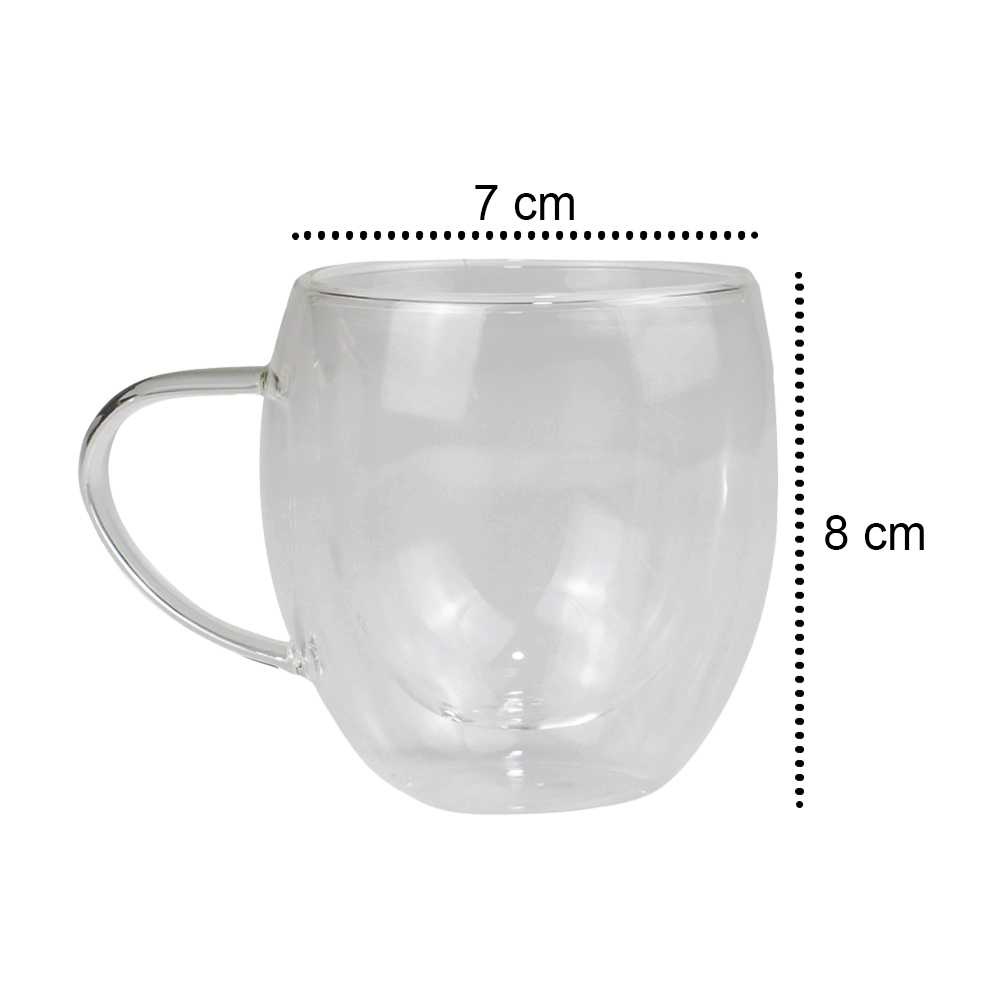 Cangkir Double Wall Anti Panas Insulated Cup 160ml