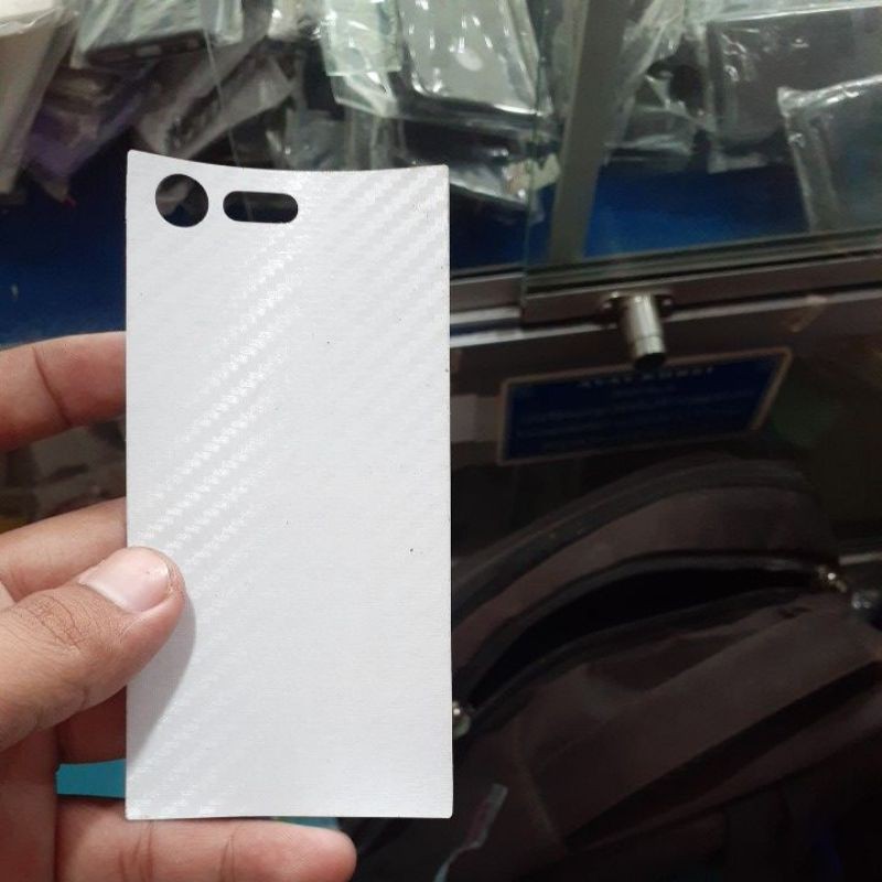 Skin Carbon Sony Xperia XZ1 Compact Pelindung belakang Xz1 Compact