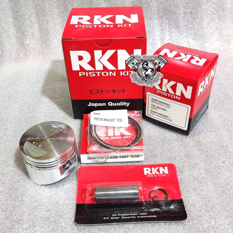 RKN PISTON KIT SET VARIO 110 OS STD 25 50 75 100 125 150 175 200 SEHER MOTOR VARIO KARBU OV OVERSIZE