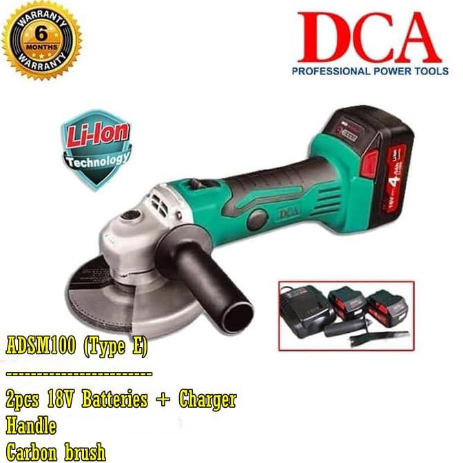 Yang Dicari] Mesin Gerinda Cordless Dca 18V Adsm100 Gerinda Batere Grinder Portable