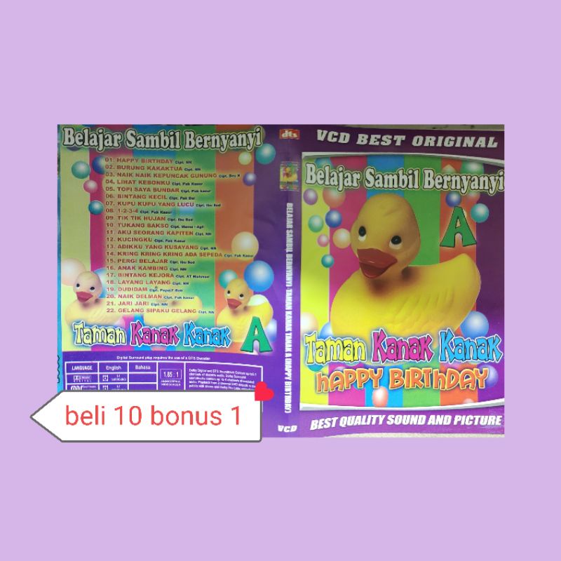 Kaset Lagu Anak " Taman Kanak Kanak A "