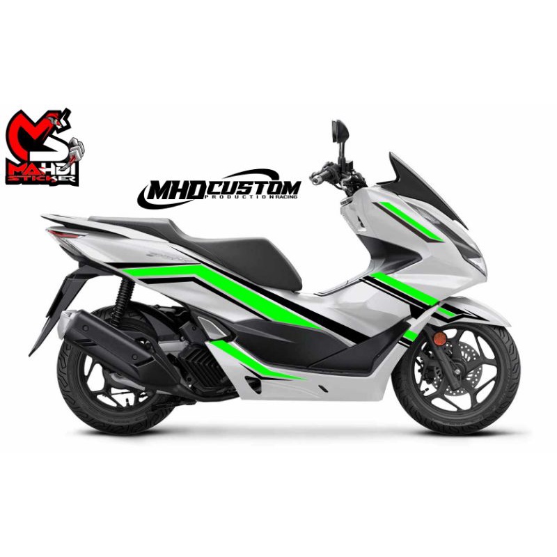 (COD) stiker cutting list bodi honda pcx 160 sticker cutting pcx 20210Sticker PCX HITAM cutting stik