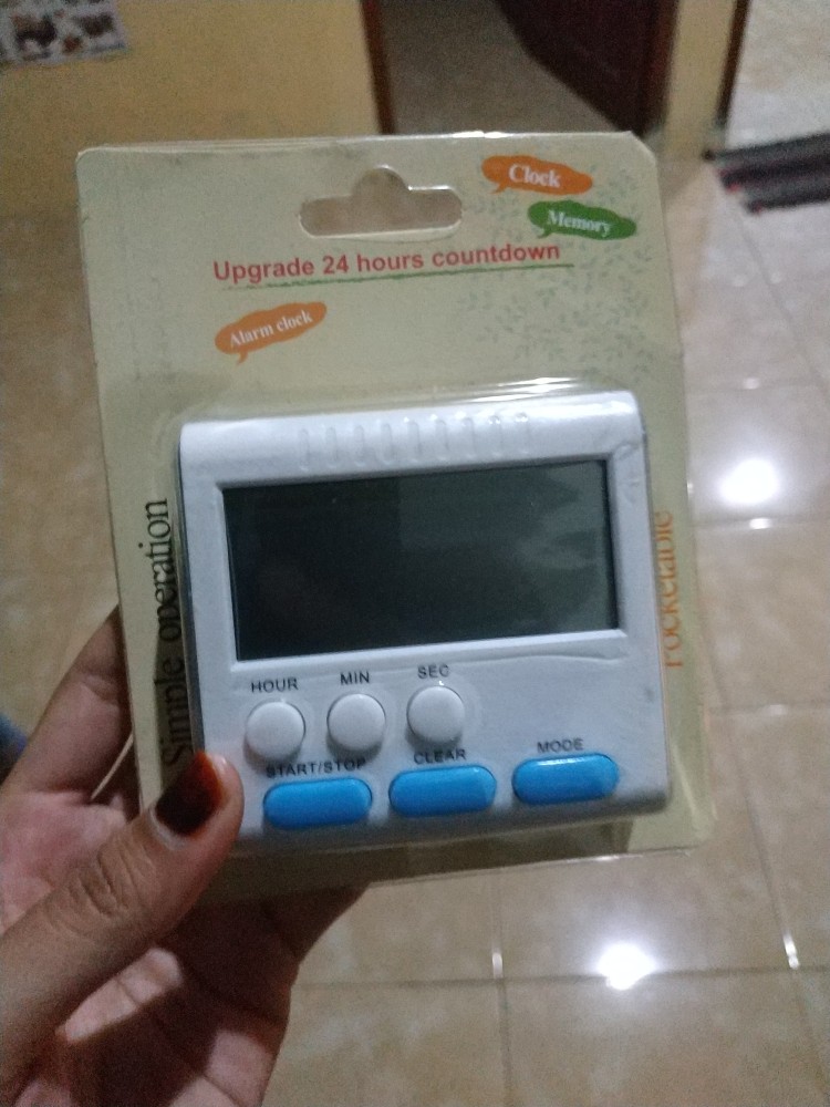 Timer Digital Elektrik Multifungsi Dengan Layar Lcd Untuk Memasak
