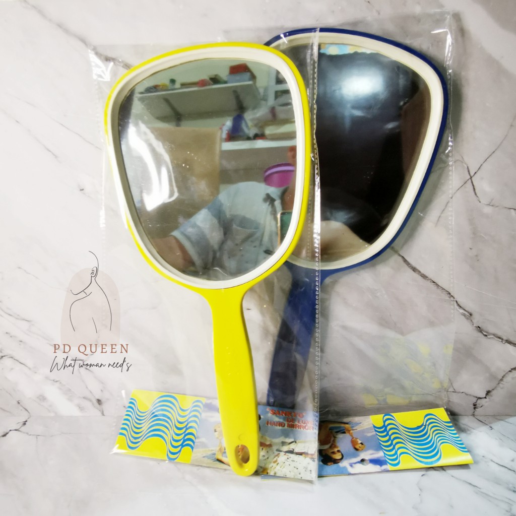 Cermin Makeup BESAR / Kaca Gagang Besar / Cermin Multi Fungsi