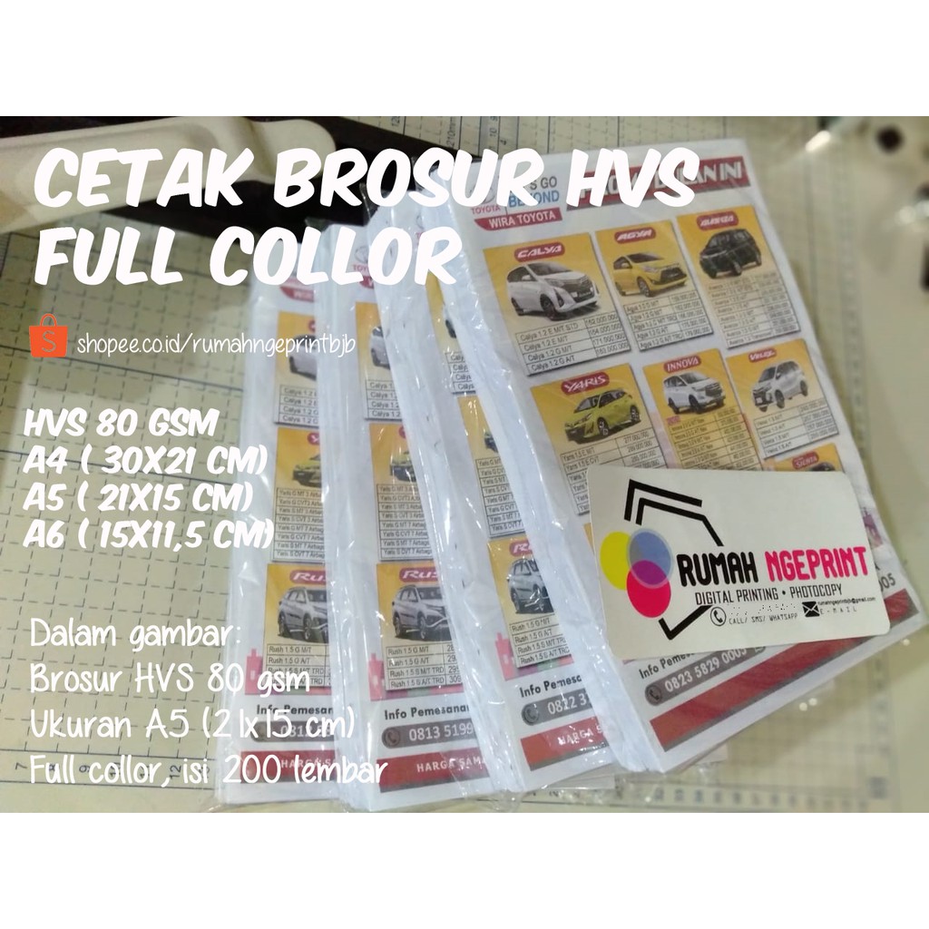 

CETAK & DESAIN BROSUR HVS Custom