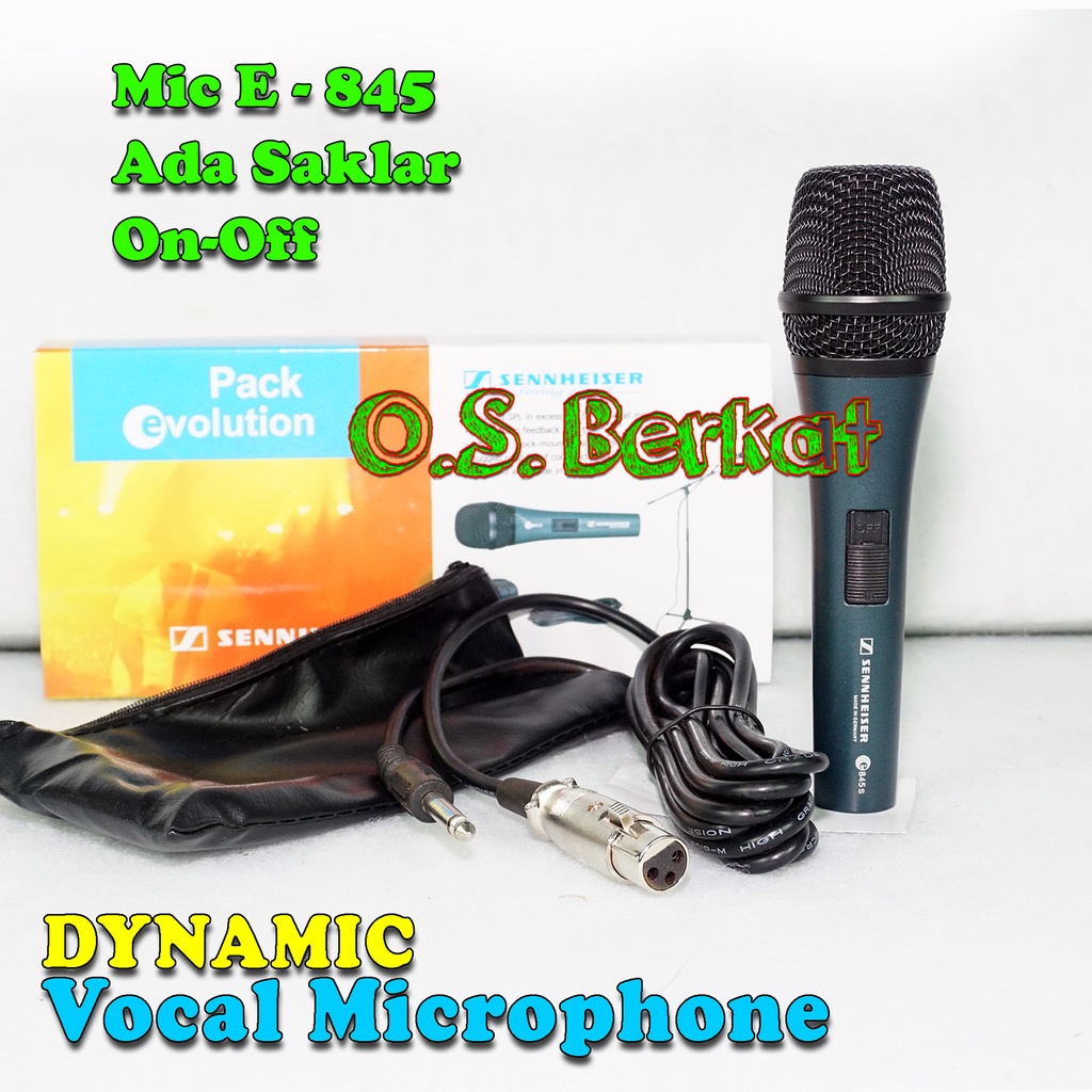 Mic Kabel E 845 S / Microphone Cable SENNHEISER E - 845S / Mic E-845 / Mic Dynamic E-845s