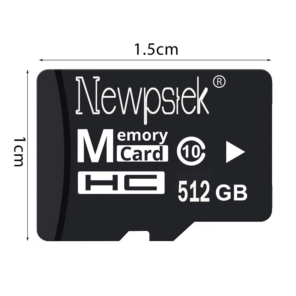 (Huluboy) Kartu Memori TF Flash Card 32 / 64 / 128 / 256 / 512GB / 1TB Portable Warna Hitam Untuk MP3 MP4 / Kamera