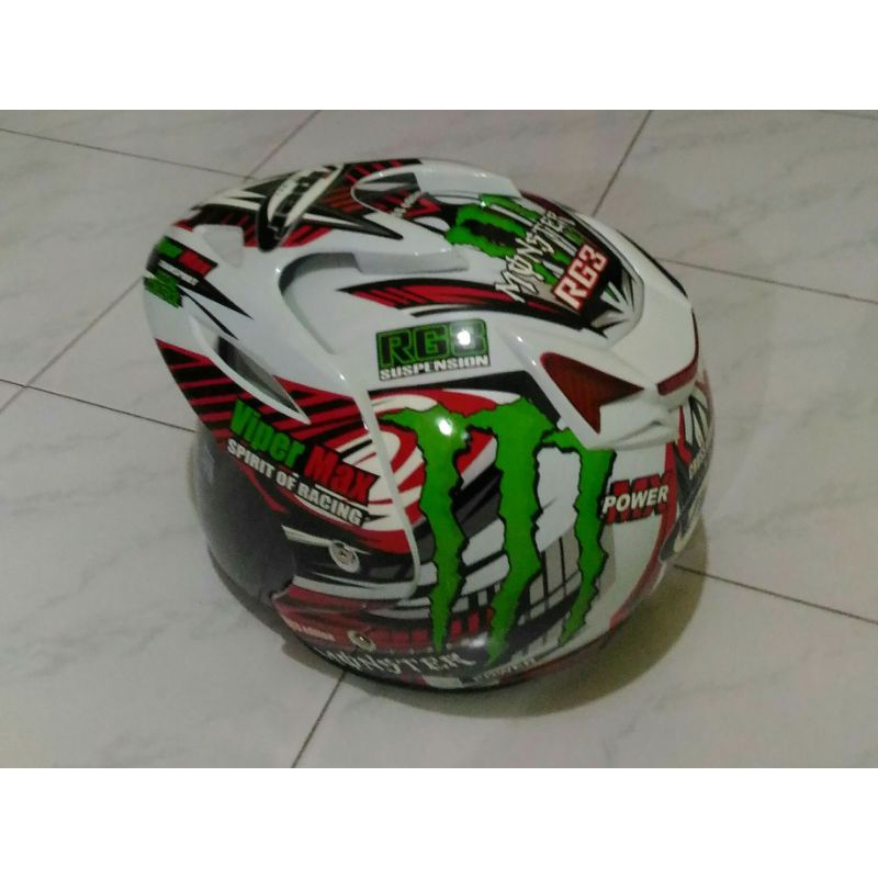 Helm Viper,kaca hitam dan transparan, viper /SNI