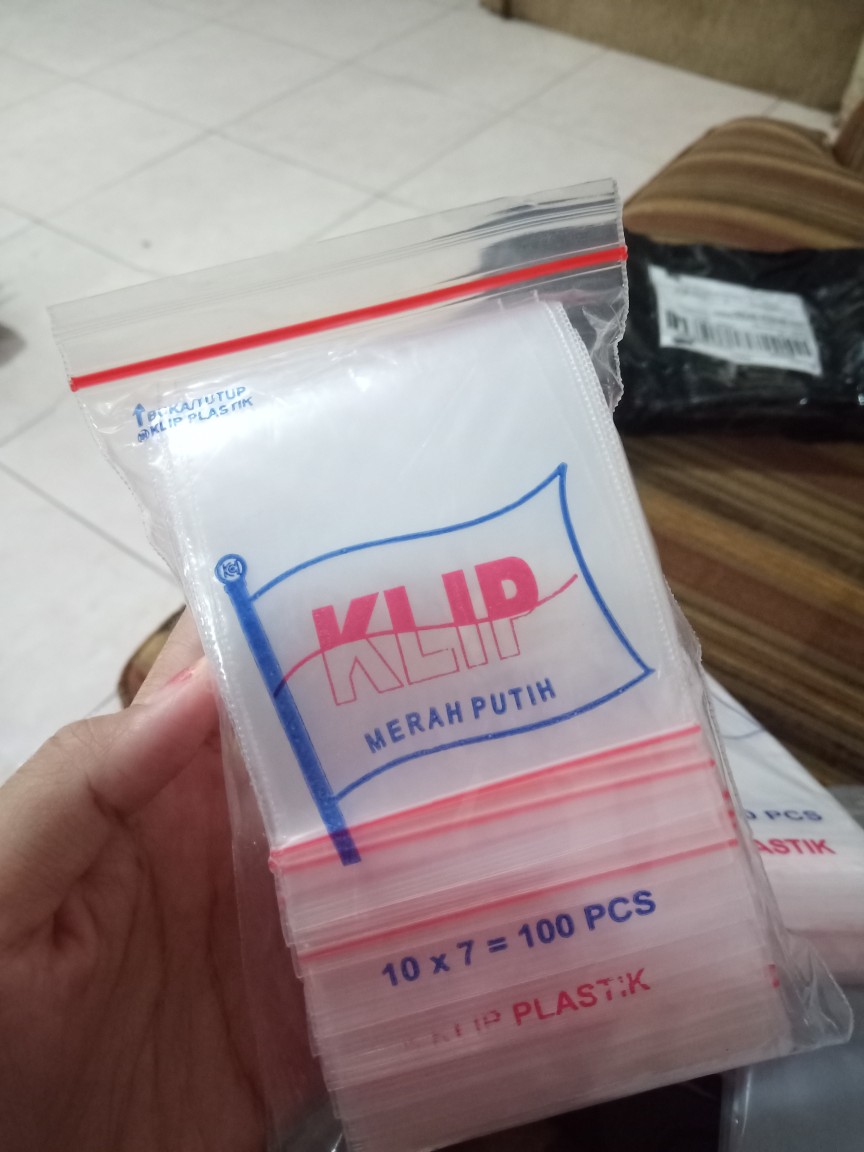 Plastik Klip Pe 7x10 Zipper Kualitas Tebal