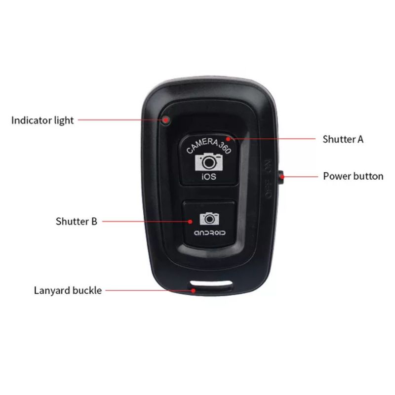 Makassar V132 Remote bluetooth selfie remot shutter kamera