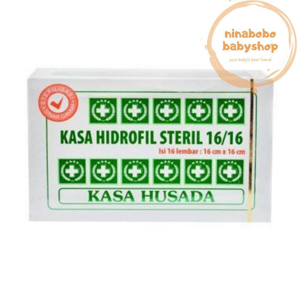 Kain kasa steril husada 16 lembar / kasa pusar bayi